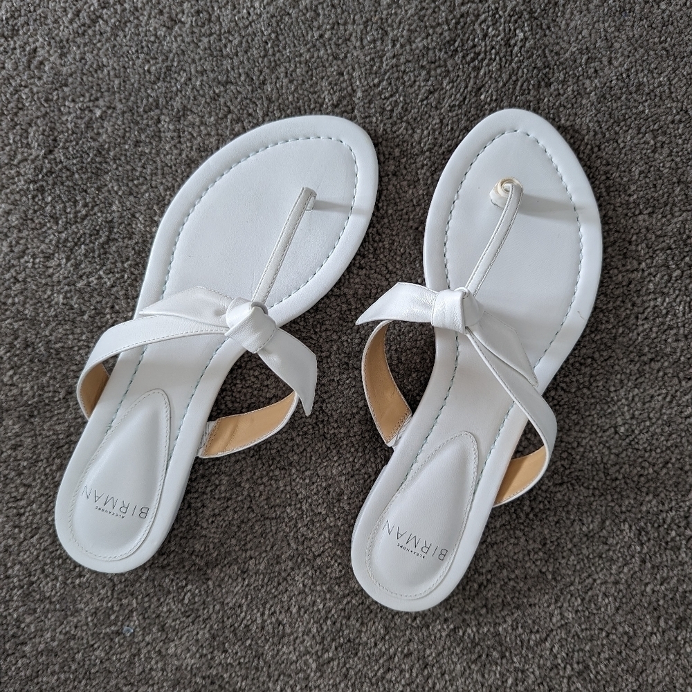 ALEXANDRA Birman leather slides slippers size 6.5